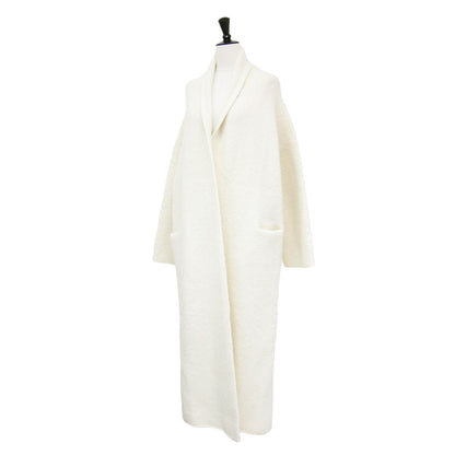 23秋冬 ショールカラー ロングカーディガン / LONGSHAWL ガウン 長袖 ストレート アルパカ