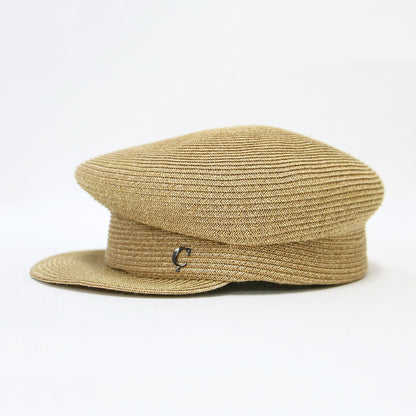 ラフィア キャスケット / 帽子 ロゴ