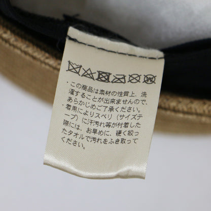 ラフィア キャスケット / 帽子 ロゴ