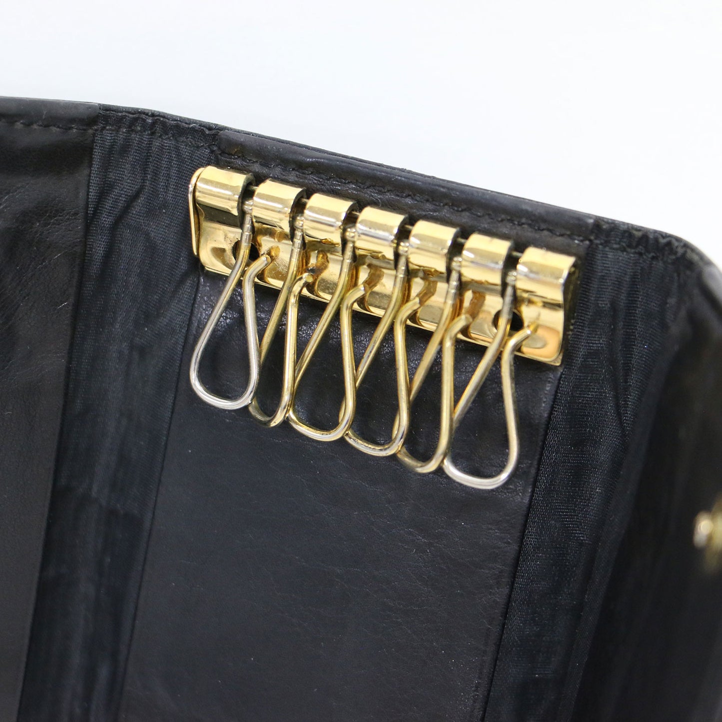 ココマーク キャビアスキン キーケース / 6連 ロゴ レザー 本革 ヴィンテージ