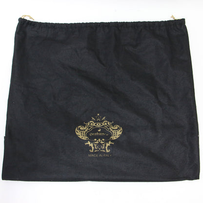 レザーハンドル ナイロン トートバッグ / ハンドバッグ ロゴ 肩掛け 本革