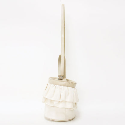 シティ 帆布 フリル 2WAY ハンドバッグ SCI-004 / ショルダーバッグ バケツ キャンバス コットン