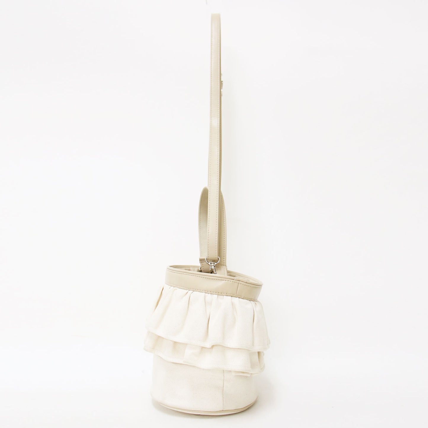 シティ 帆布 フリル 2WAY ハンドバッグ SCI-004 / ショルダーバッグ バケツ キャンバス コットン