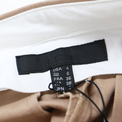 異素材 サイドライン ワイド パンツ / Cotton Gabardine Aライン フレア センタープレス コットン