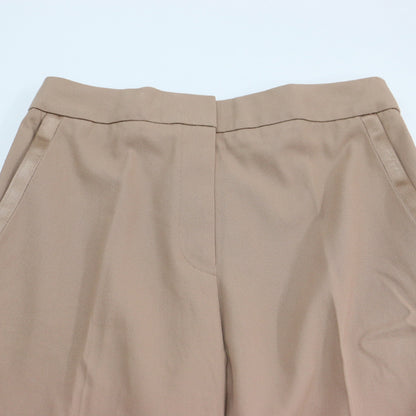 異素材 サイドライン ワイド パンツ / Cotton Gabardine Aライン フレア センタープレス コットン