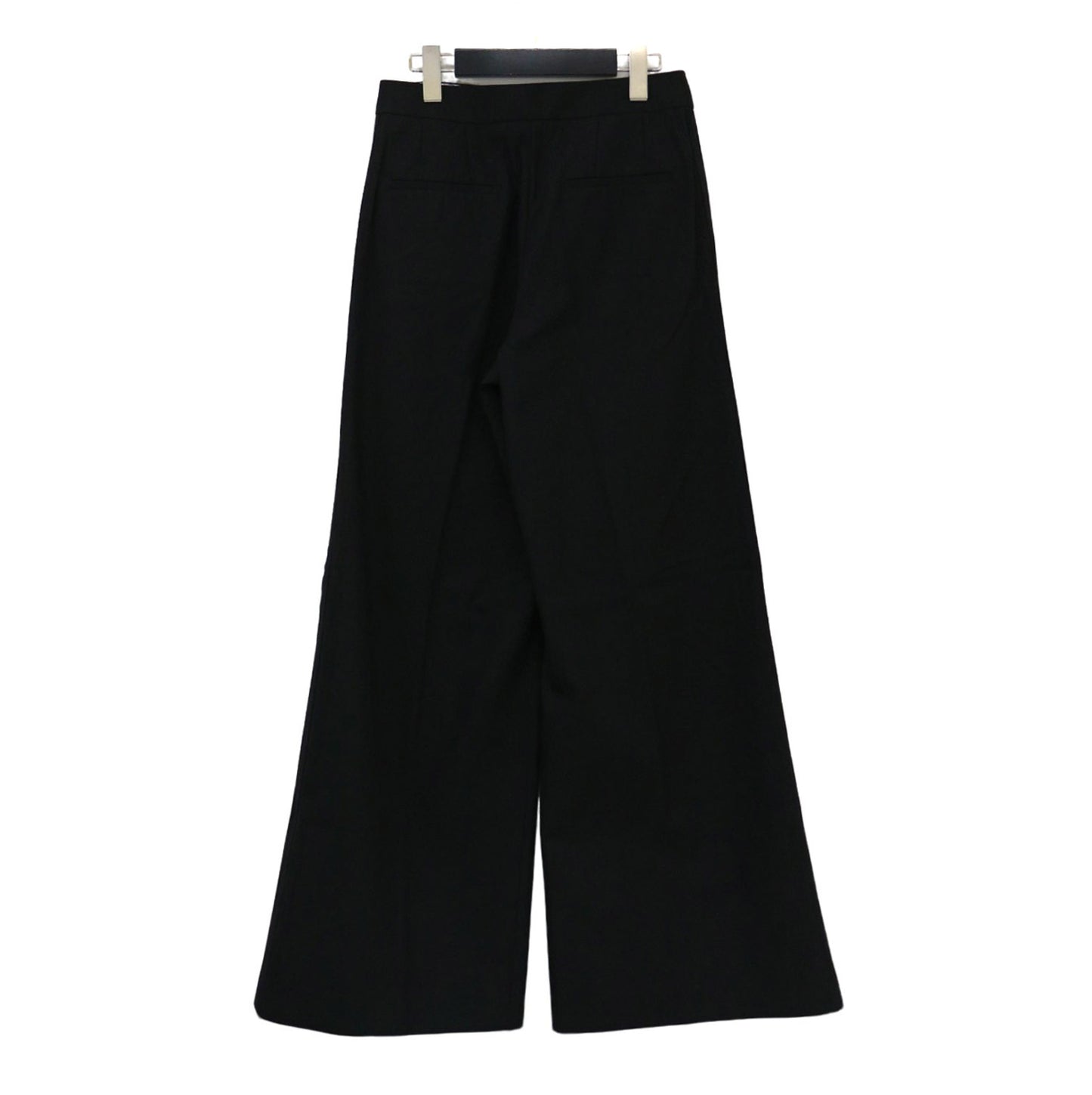 異素材 サイドライン ワイド パンツ / Cotton Gabardine Aライン フレア センタープレス コットン