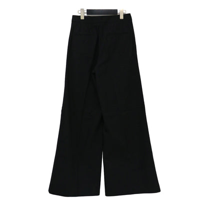 異素材 サイドライン ワイド パンツ / Cotton Gabardine Aライン フレア センタープレス コットン