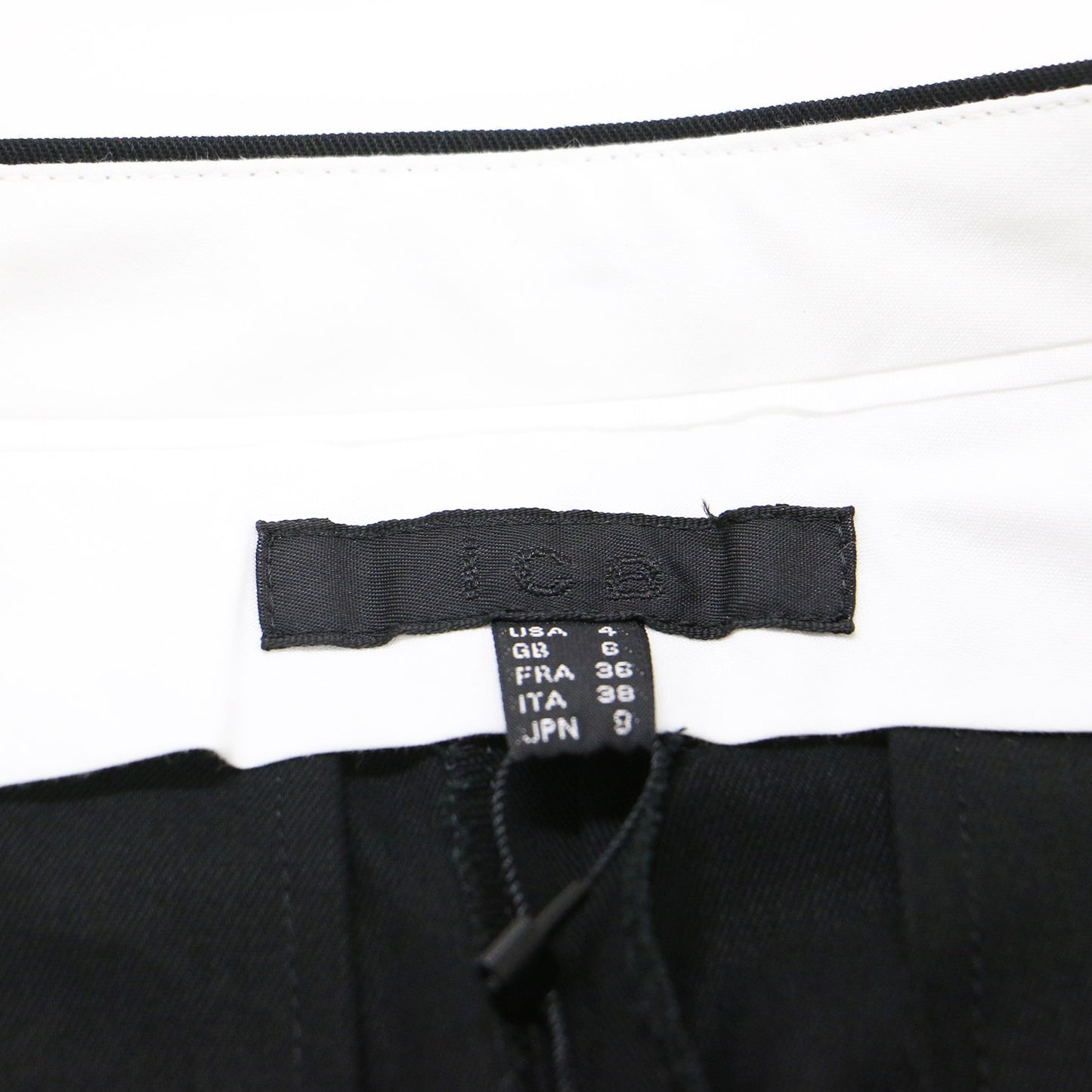 異素材 サイドライン ワイド パンツ / Cotton Gabardine Aライン フレア センタープレス コットン