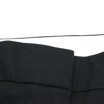 異素材 サイドライン ワイド パンツ / Cotton Gabardine Aライン フレア センタープレス コットン