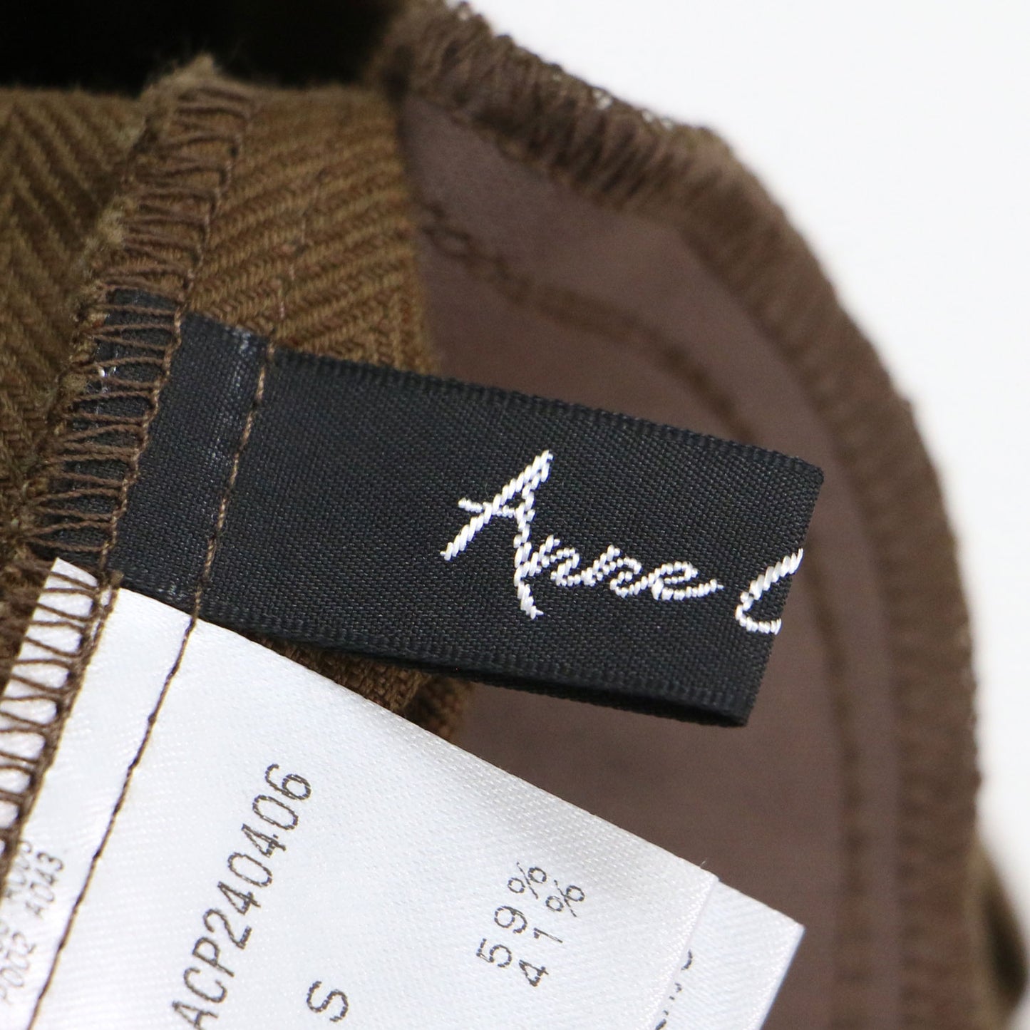 24春夏 ヘリンボーン ショートパンツ / センタープレス タック ウエストゴム コットン リネン ネップ加工