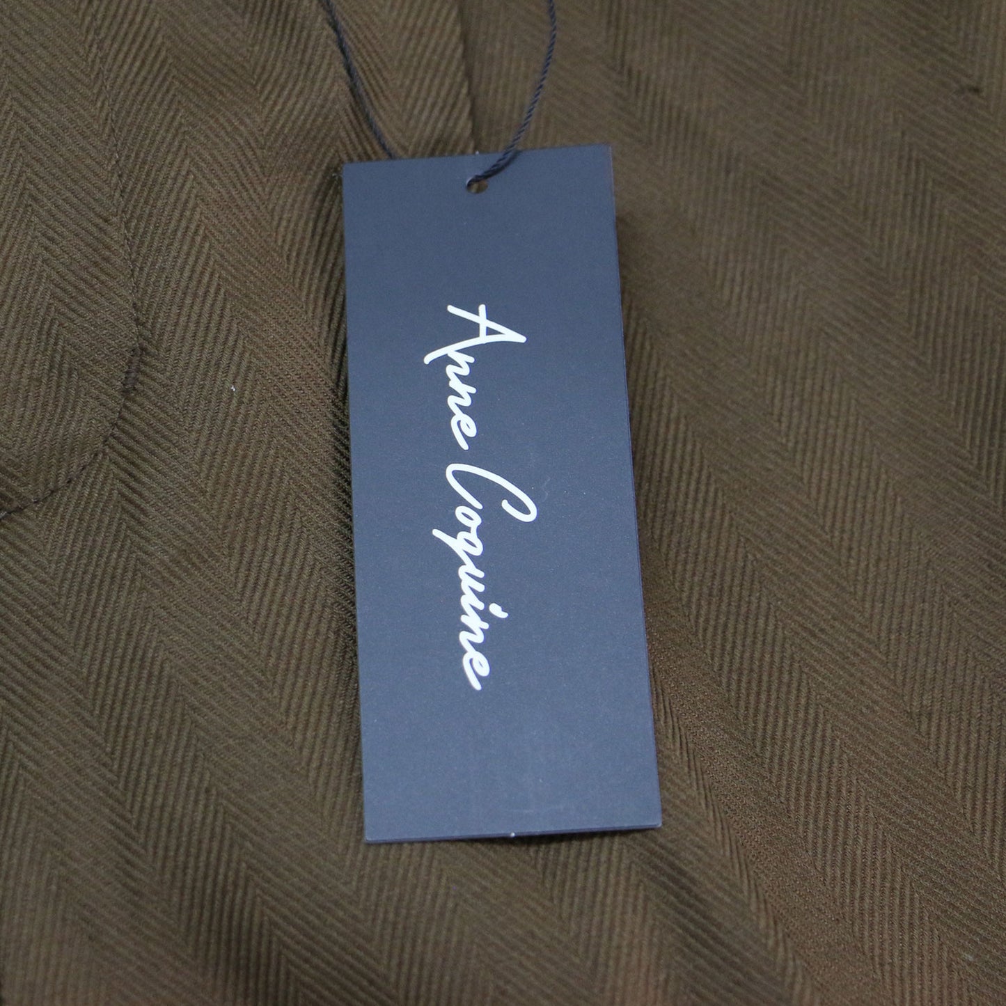 24春夏 ヘリンボーン ショートパンツ / センタープレス タック ウエストゴム コットン リネン ネップ加工