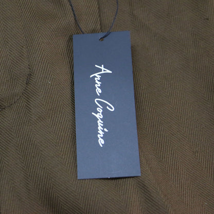 24春夏 ヘリンボーン ショートパンツ / センタープレス タック ウエストゴム コットン リネン ネップ加工