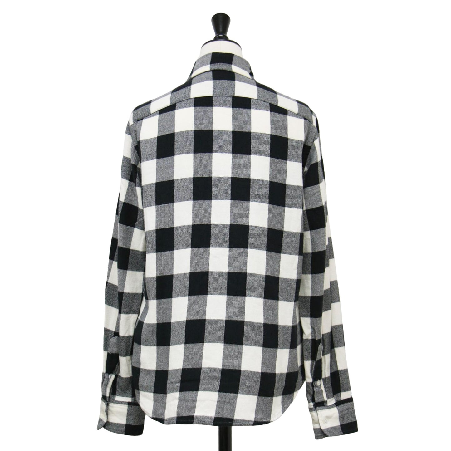 クラシックフィット ブロックチェック シャツ / ブラウス 長袖 コンパクト ポニー刺繍 コットン