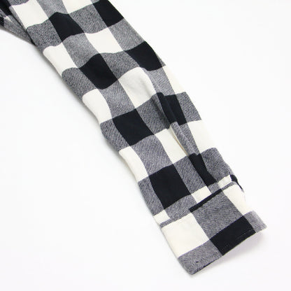 クラシックフィット ブロックチェック シャツ / ブラウス 長袖 コンパクト ポニー刺繍 コットン