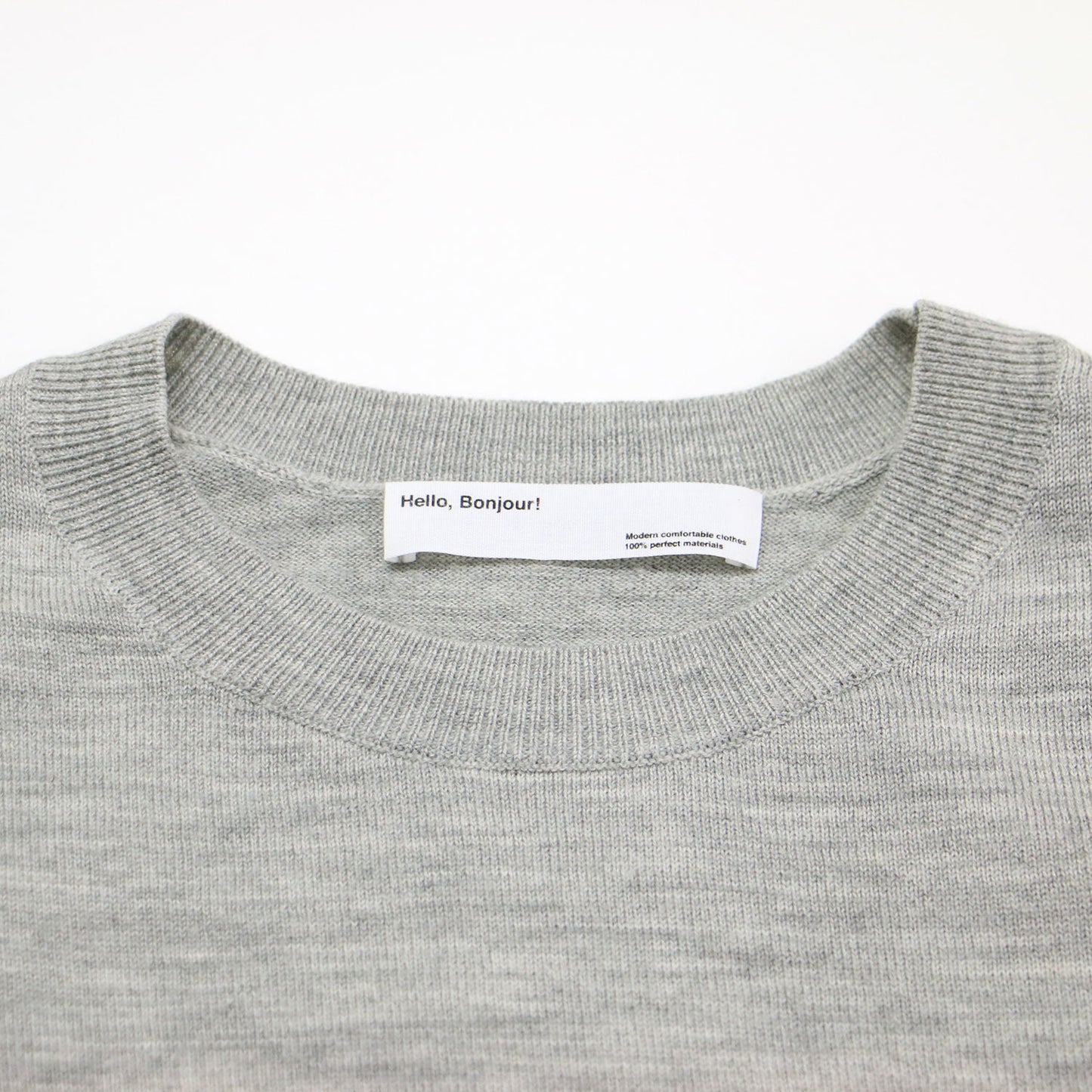 21秋冬 サイドスリット ニット / SIDE SLIT KNIT プルオーバー 長袖 クルーネック ドロップショルダー ワイド ウール