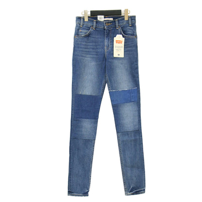 ヴィンテージ ハイライズ スキニー デニム パンツ 721 / VINTAGE HIGH RISE SKINNY パッチワーク ストレッチ ダメージ加工 コットン