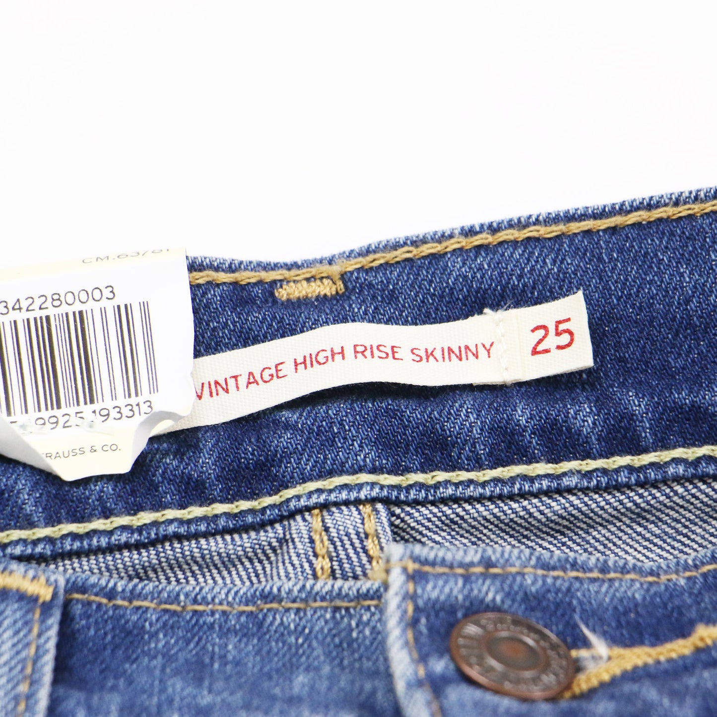 ヴィンテージ ハイライズ スキニー デニム パンツ 721 / VINTAGE HIGH RISE SKINNY パッチワーク ストレッチ ダメージ加工 コットン