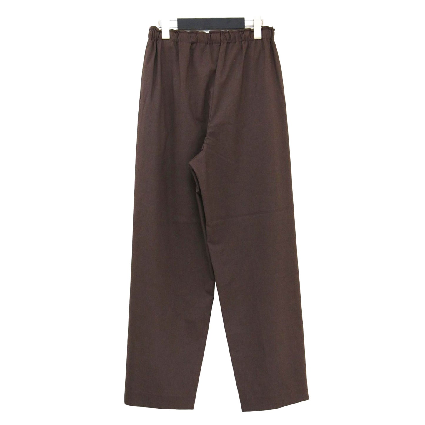 パワーリネン イージー ストレートパンツ / テーパード パンツ タック ウエストゴム ストレッチ
