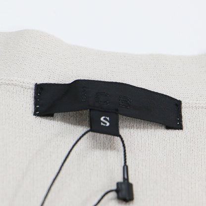 ニット ロング カーディガン / Synthetic Full Needle ガウン ボタンレス スリット ストレッチ ウォッシャブル