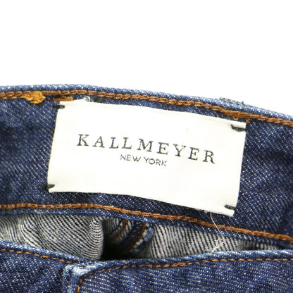 23秋冬 ワイド デニム パンツ / WIDE LEG JEAN センタープレス ハイウエスト タック