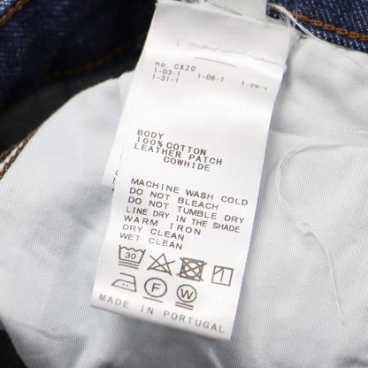 23秋冬 ワイド デニム パンツ / WIDE LEG JEAN センタープレス ハイウエスト タック