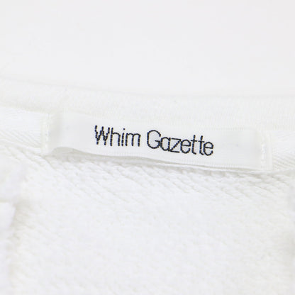 24春夏 スウェット Vネック プルオーバー / 長袖 クロップド丈 カットオフ コットン