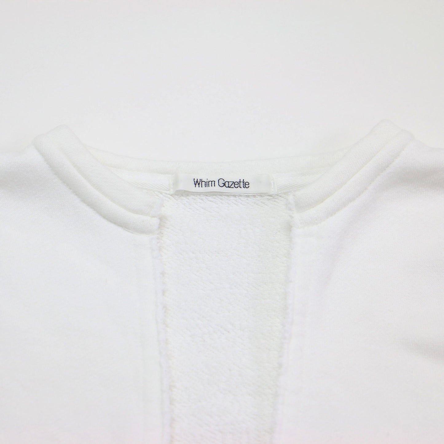 24春夏 スウェット Vネック プルオーバー / 長袖 クロップド丈 カットオフ コットン