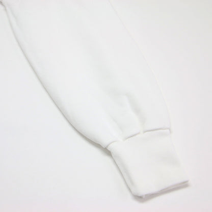 24春夏 スウェット Vネック プルオーバー / 長袖 クロップド丈 カットオフ コットン