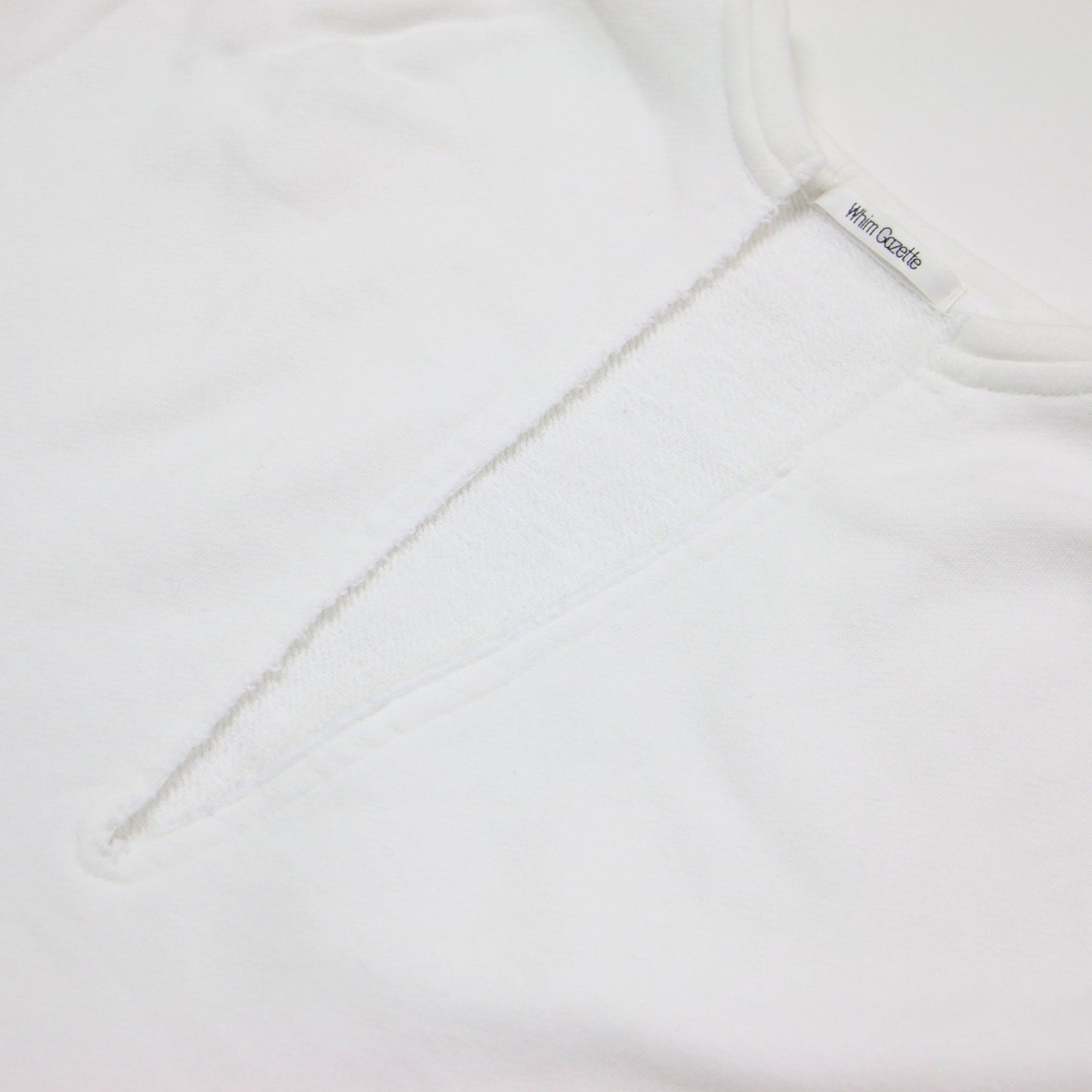 24春夏 スウェット Vネック プルオーバー / 長袖 クロップド丈 カットオフ コットン