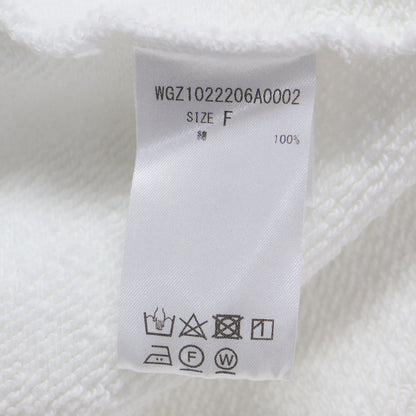 24春夏 スウェット Vネック プルオーバー / 長袖 クロップド丈 カットオフ コットン