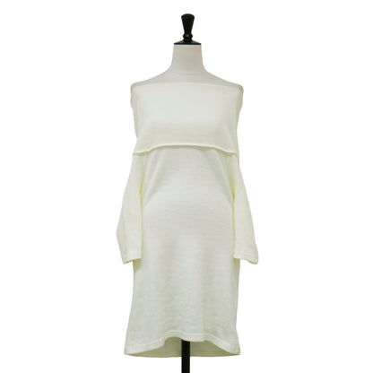 オフショルダー トップス / OFF SHOULDER TOPS ニット 5分袖 リブ