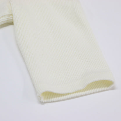 オフショルダー トップス / OFF SHOULDER TOPS ニット 5分袖 リブ