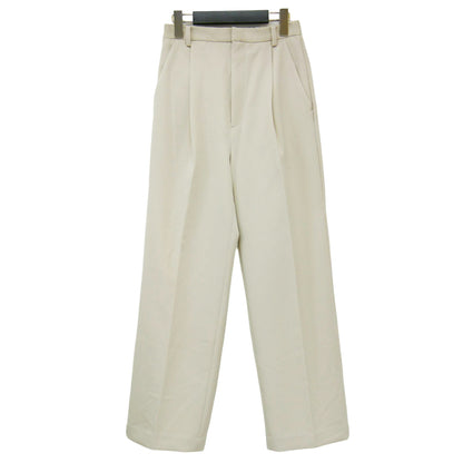 21秋冬 タック イージーパンツ / ワイドパンツ センタープレス ストレッチ