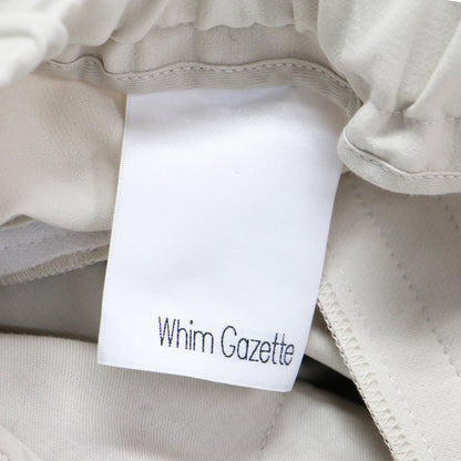 21秋冬 タック イージーパンツ / ワイドパンツ センタープレス ストレッチ