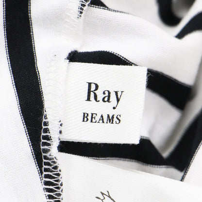 21春夏 バックフレア ロングスリーブ Tシャツ / カットソー クルーネック ワイド ボーダー コットン