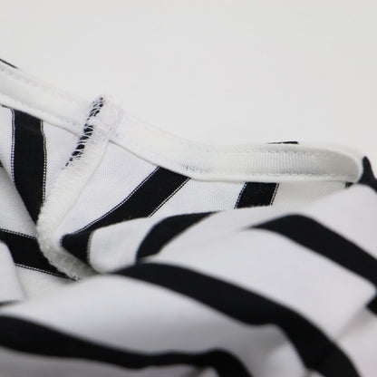 21春夏 バックフレア ロングスリーブ Tシャツ / カットソー クルーネック ワイド ボーダー コットン