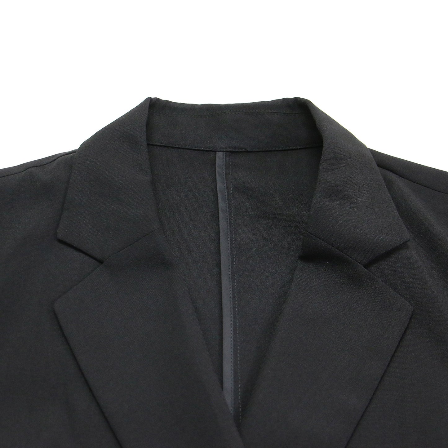 23春夏 ハーフスリーブ ジャケット / テーラード チュニック丈 ワイド スリット ウォッシャブル