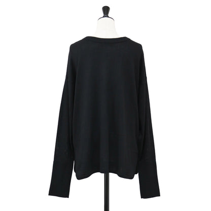25春夏 ウォッシャブル 2WAY ヘンリー プルオーバー / ニット ワイド タック スリット