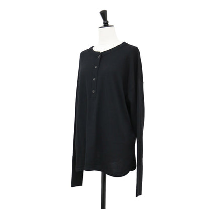 25春夏 ウォッシャブル 2WAY ヘンリー プルオーバー / ニット ワイド タック スリット