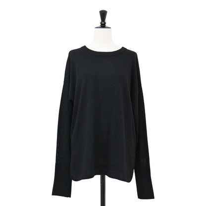 25春夏 ウォッシャブル 2WAY ヘンリー プルオーバー / ニット ワイド タック スリット
