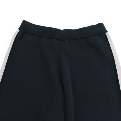 24春夏 ウォッシャブル トラックパンツ / ニットパンツ ワイド ウエストゴム サイドライン