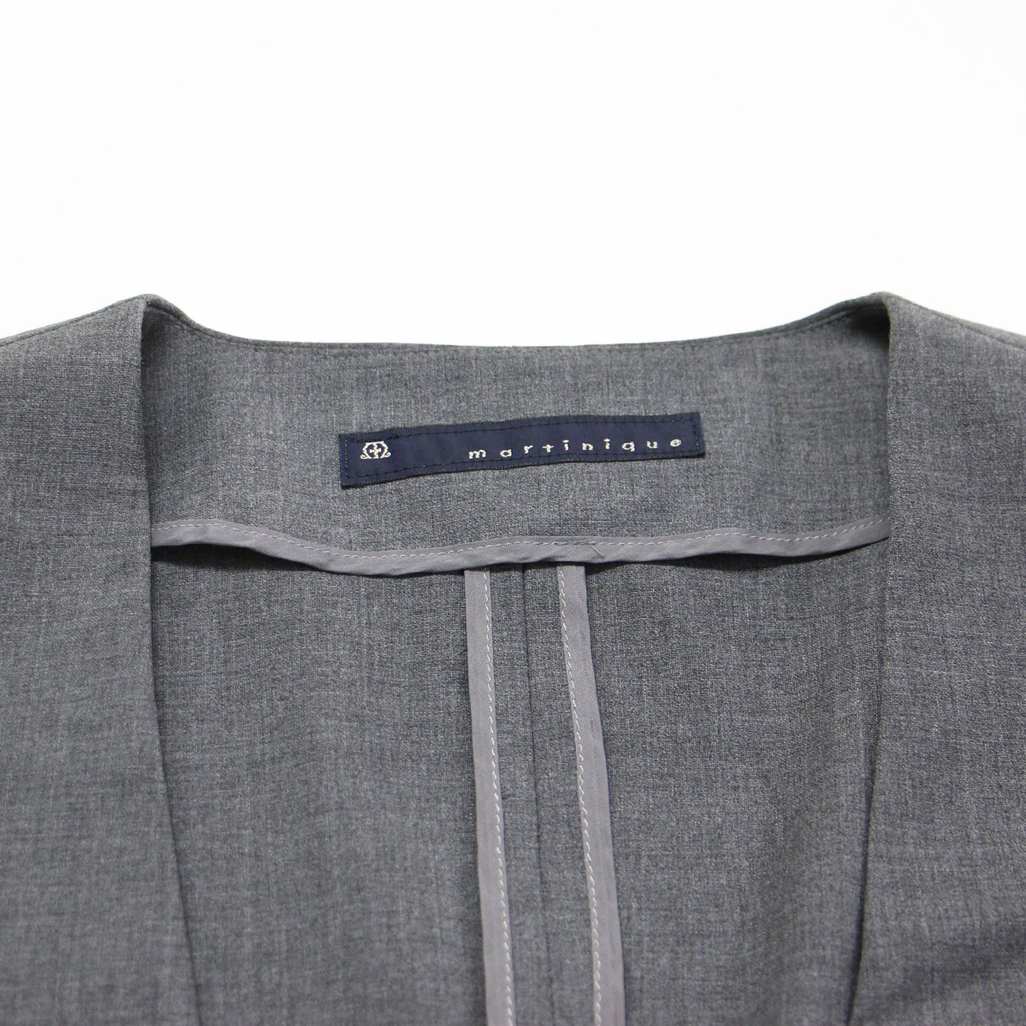 Vネック ウール ベスト / ジレ プルオーバー ノースリーブ ポケット スリット