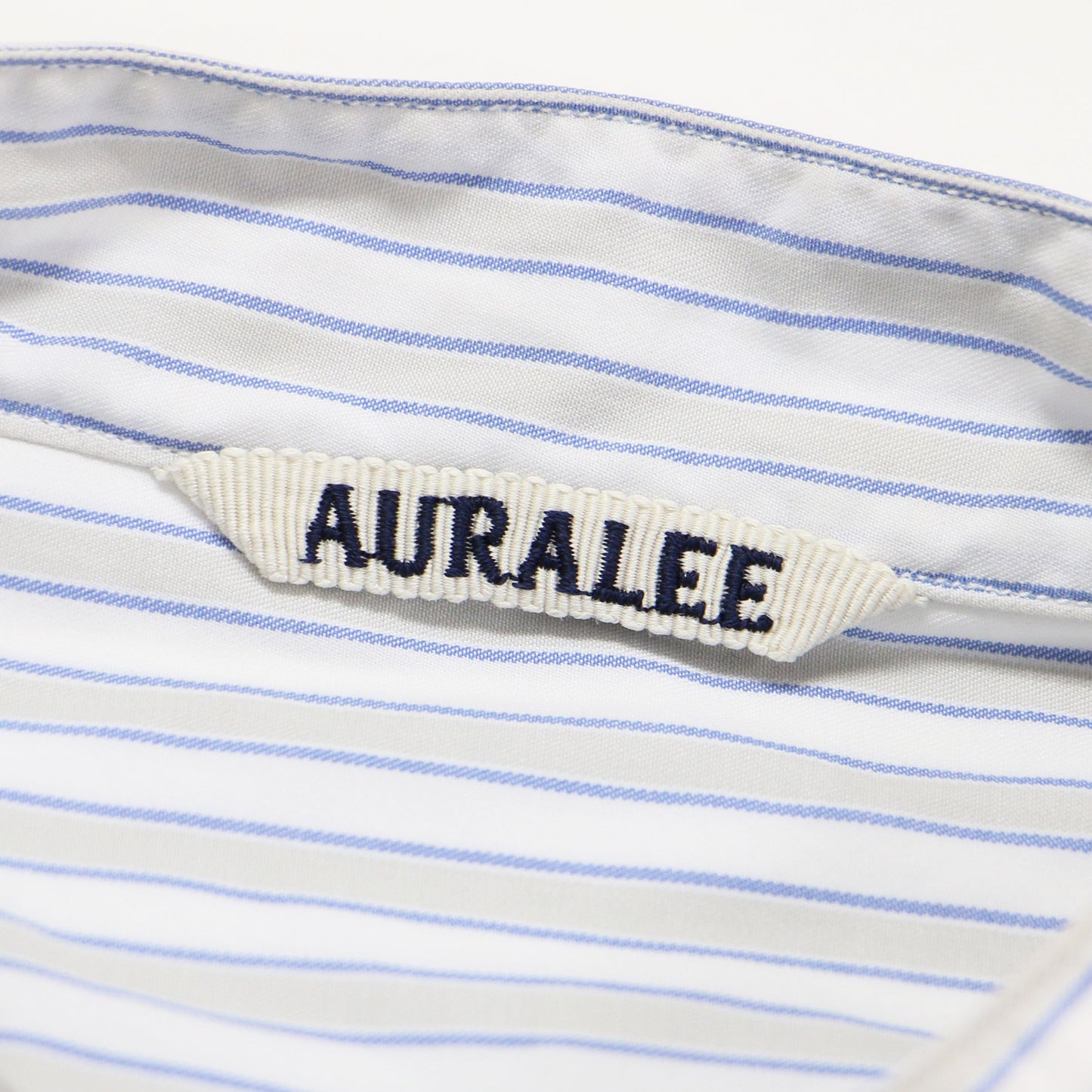 20春夏 ノーカラー ストライプ ノースリーブ ワイド シャツ / WASHED FINX TWILL STRIPE SLEEVELESS SHIRTS ブラウス コットン