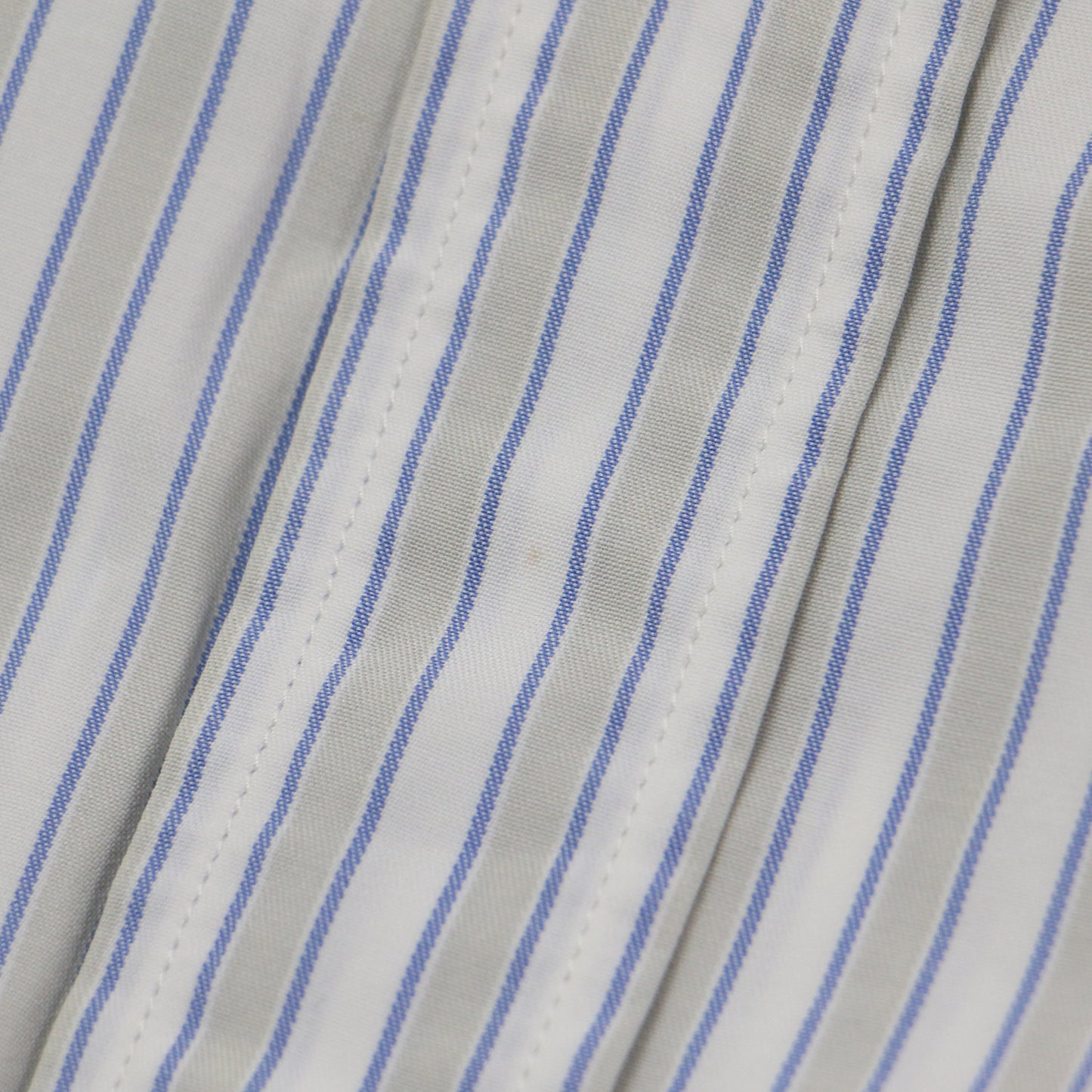 20春夏 ノーカラー ストライプ ノースリーブ ワイド シャツ / WASHED FINX TWILL STRIPE SLEEVELESS SHIRTS ブラウス コットン