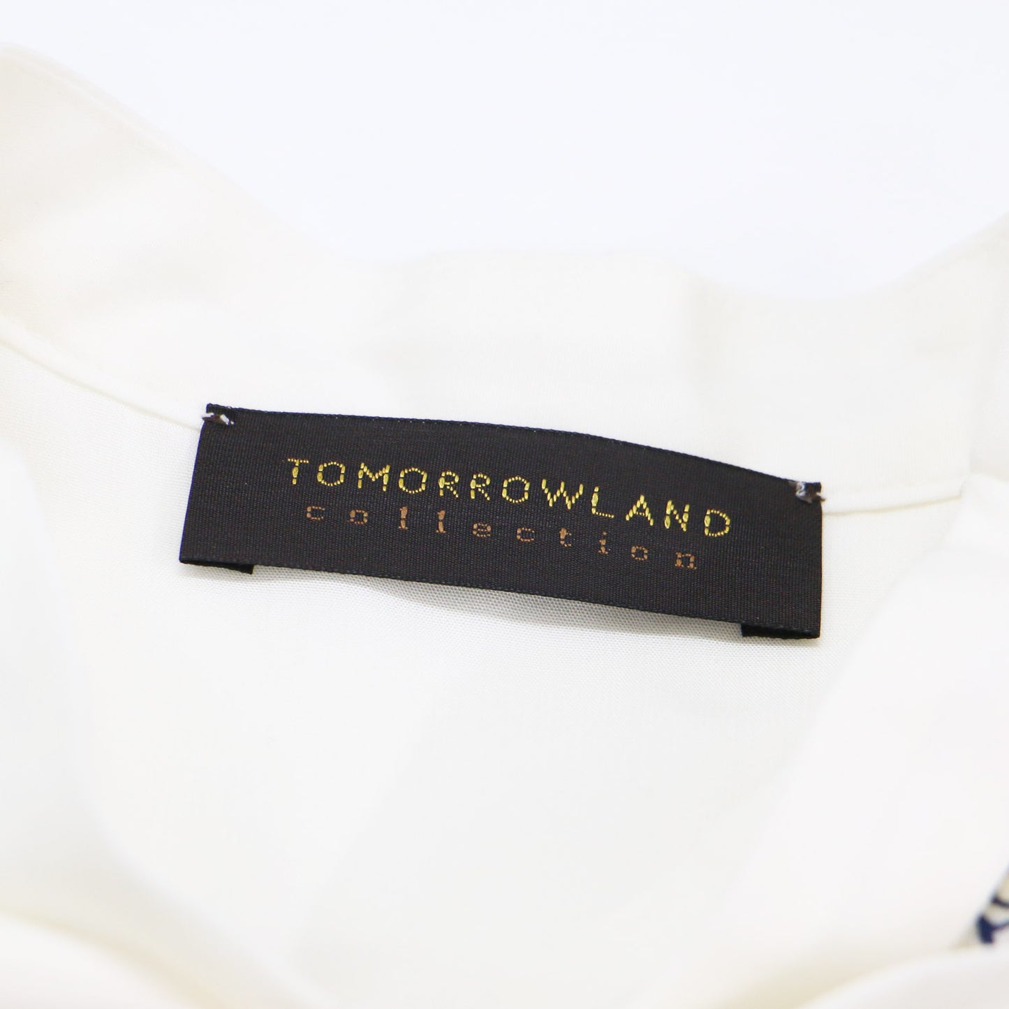 23春夏 キース エンブロイダリー ボウタイ ブラウス / ノースリーブ スタンドカラー リボン 刺繍