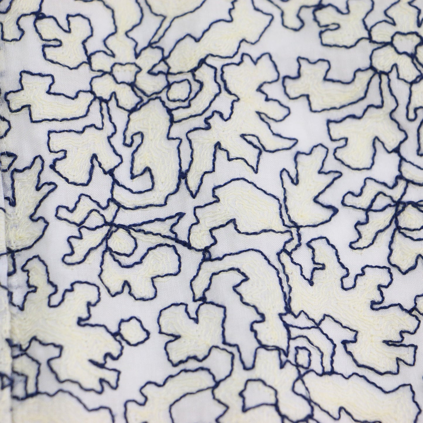 23春夏 キース エンブロイダリー ボウタイ ブラウス / ノースリーブ スタンドカラー リボン 刺繍