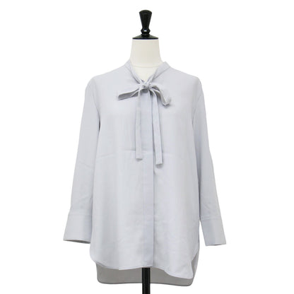25春夏 ナロータイ ブラウス / Prime GGT Tie Blouse シャツ 長袖 バンドカラー ドレープ ストレッチ ジョーゼット