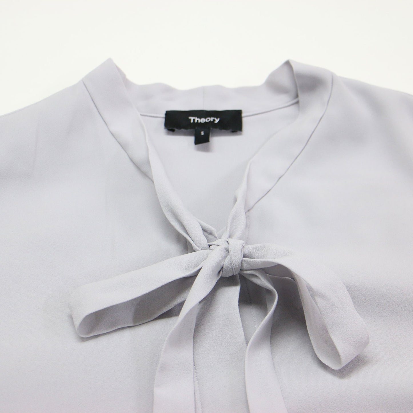 25春夏 ナロータイ ブラウス / Prime GGT Tie Blouse シャツ 長袖 バンドカラー ドレープ ストレッチ ジョーゼット