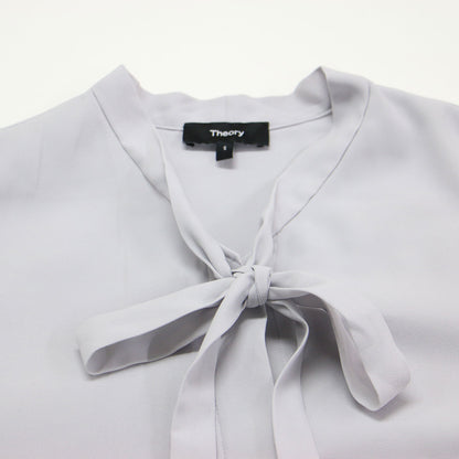 25春夏 ナロータイ ブラウス / Prime GGT Tie Blouse シャツ 長袖 バンドカラー ドレープ ストレッチ ジョーゼット