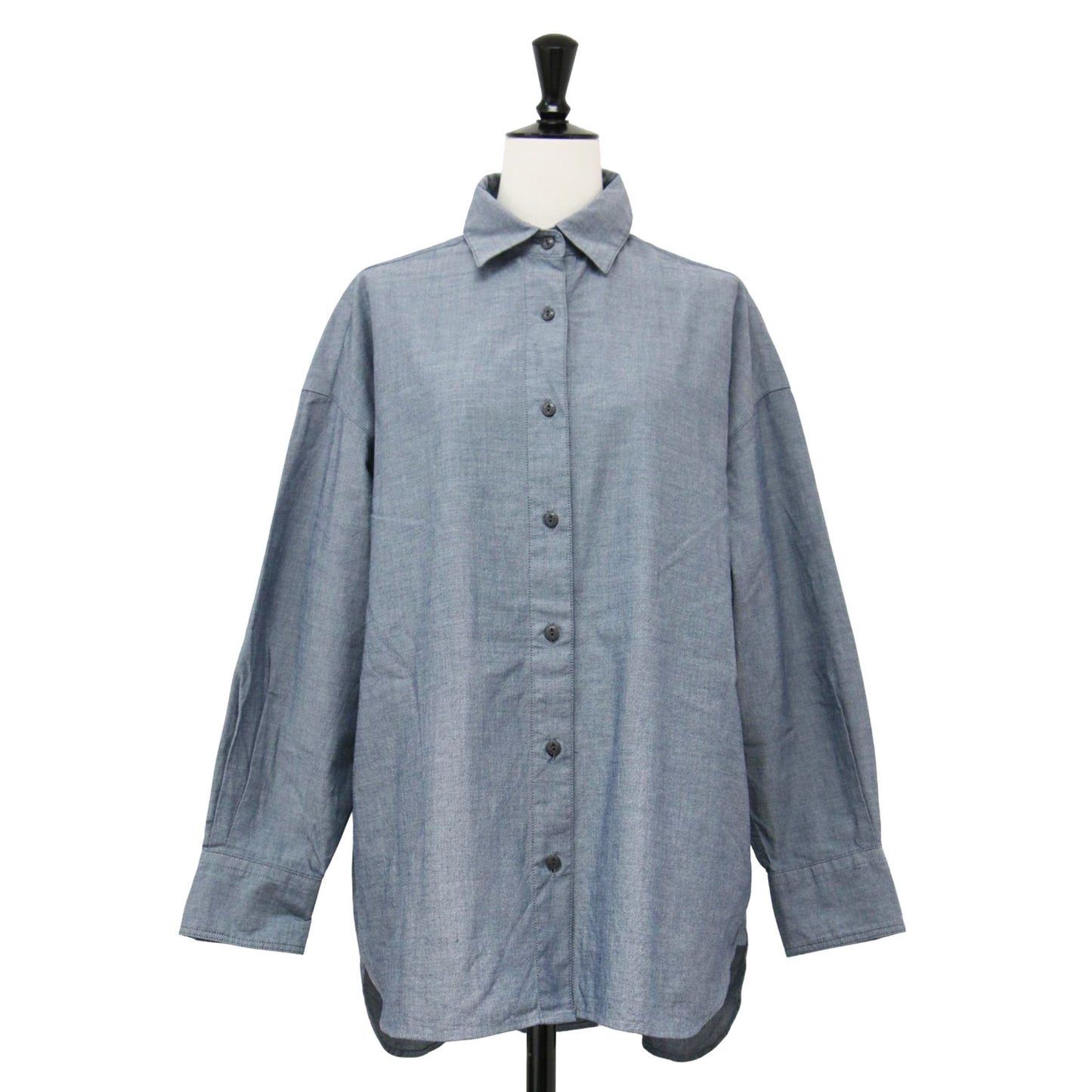 23春夏 コットン ダンガリー シャツ / COTTON DUNGAREE SHIRT 長袖 レギュラーカラー オーバーサイズ
